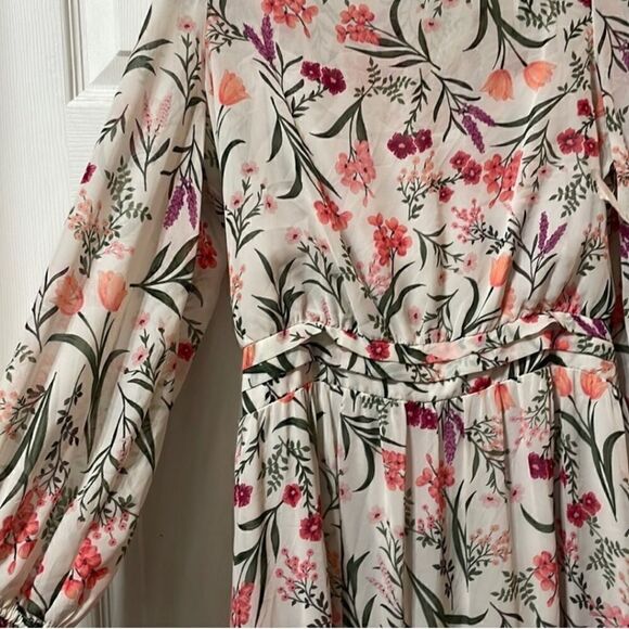 Eliza J Floral Long Sleeve Midi Dress - Picture 6 of 7